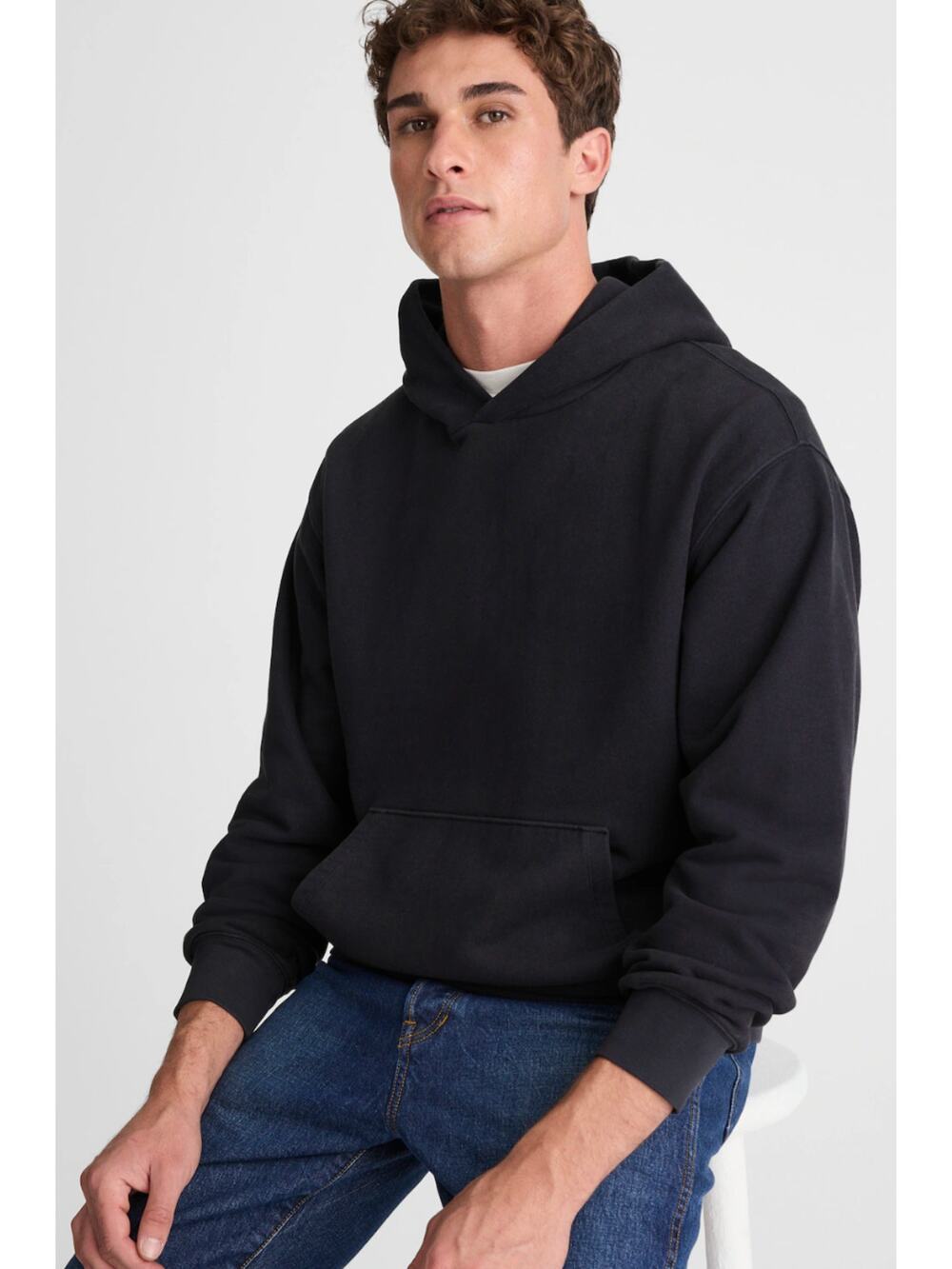 Madewell | NWT McCarren Hoodie Obsidian Blue Pullover Sweatshirt | Sz XS